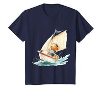 Sailor Teddy Bear Boat Navy Pastel Ocean Baby Nursery Camiseta