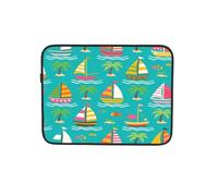 Sails Green Sea - Funda para ordenador portátil (38,1 cm), color verde