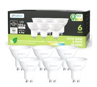 sailsco Clase B GU10 LED Bombilla Blanco Neutra 4.9W 4000K 780 Lumen,GU10 Bombilla de Ahorro de Energía 105W Lámpara Incandescente de Repuesto,ángulo de haz 110°,No Regulable LED Bombillas,6 piezas