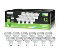 sailsco GU10 LED Luz blanca fría, 1,9 W, 345 lm, 6500 K, luz blanca fría, foco GU 10, lámpara de ahorro de energía, reemplaza a una bombilla de 50 W, ángulo de haz de