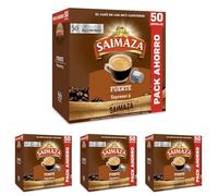 Saimaza Café Cápsulas Fuerte, 50 Cápsulas Compatibles Nespresso (Paquete de 4)