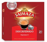 Saimaza Café Cápsulas Descafeinado - 20 Cápsulas Compatibles Nespresso
