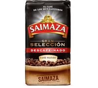 Saimaza Café Molido Descafeinado Gran Selección | Tueste Natural | Sabor Intenso Sin Cafeína | 250 g