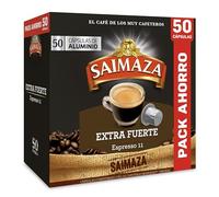 Saimaza Cápsulas de Café Extra fuerte | Intensidad 11 | 50 Cápsulas Compatibles Nespresso