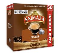Saimaza Cápsulas de Café Fuerte | Intensidad 9 | 50 Cápsulas Compatibles Nespresso