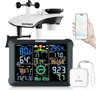 Sainlogic SA9Plus Inteligente Estación Meteorológica WiFi: Sensor Inalámbrico Interior/Exterior, 24/7 por Weatherseed® AI, UV, Alertas y Exportación de Datos 2Años
