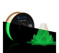 SainSmart - Filamento de impresi n 3D TPU flexible 540GID, brilla en la oscuridad, verde luminoso, 1,75 mm, 1 kg, precisi n dimensional +/- 0,05