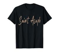 Saint Asaph Gales Diseño Elegante Vintage Camiseta