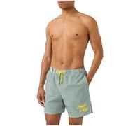 Saint Barth Bañador MC2 Gustavia con Estampado Sapore Mare Stripes (FR/ES, Letras, XL, Regular, Regular, Verde)