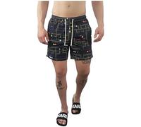 Saint Barth Bañador MC2 Lighting Estampado Action Pacman Color Negro (FR/ES, Letras, L, Regular, Regular, Negro)