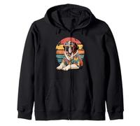 Saint Bernard Dog Gafas De Sol Hawái Playa Verano Sudadera con Capucha