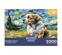 Saint Bernard Puzzles Imposible,desafío for Adults Juego Educativo 1000 Piezas Obra De Arte De Juego De para Adultos, Regalos A Partir De 14 Años 38x26cm/1000pcs