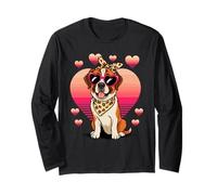 Saint Bernard Valentines Day Manga Larga