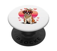 Saint Bernard Valentines Day PopSockets PopGrip Adhesivo