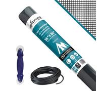 Saint-Gobain ADFORS FCS11148-M Clear Advantage - Kit de reparación de pantalla para ventana y puerta, color carbón