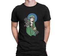 Saint Javelin Cute Casual Tshirt The Protector of Ukraine Style Streetwear Leisure Mens T Shirt Male tee Clothes