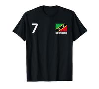 Saint Kitts and Nevis 7 Bandera Nacional Patrimonio del Orgullo del país Camiseta