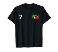 Saint Kitts and Nevis 7 Bandera Nacional Patrimonio del Orgullo del país Camiseta