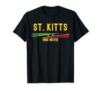 Saint Kitts and Nevis Flag | Kittitian Vintage Distressed Camiseta