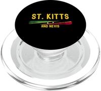 Saint Kitts and Nevis Flag | Kittitian Vintage Distressed PopSockets PopGrip para MagSafe