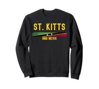 Saint Kitts and Nevis Flag | Kittitian Vintage Distressed Sudadera