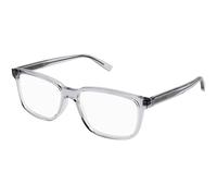 SAINT LAURENT Hombre SAINT LAURENT SL 458 007 Monturas ópticas Acetato Gris Transparente Cuadrada