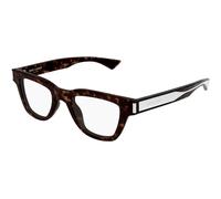SAINT LAURENT Hombre SAINT LAURENT SL 789 JACQUES OPT 002 Monturas ópticas Acetato la Habana Transparente Cuadrada