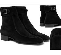 SAINT LAURENT MILES 30 Botas De Tobillo De Ante Zapatos 41