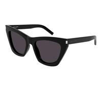 Saint Laurent SL 214 KATE-001 55 - Gafas de sol para mujer, color negro y gris