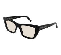 SAINT LAURENT Mujer SAINT LAURENT SL 276 MICA 038 Gafas de sol Acetato Negro Amarillo Cuadrada Normal