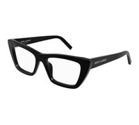 SAINT LAURENT Mujer SAINT LAURENT SL 276 MICA OPT 003 Monturas ópticas Acetato Negro Transparente Cat Eye Antirreflejo