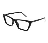 SAINT LAURENT Mujer SAINT LAURENT SL 737 MICA THIN OPT 001 Monturas ópticas Acetato Negro Transparente Cuadrada