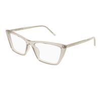 SAINT LAURENT Mujer SAINT LAURENT SL 737 MICA THIN OPT 005 Monturas ópticas Acetato Amarillo Transparente Cuadrada