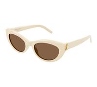 SAINT LAURENT Mujer SAINT LAURENT SL M115 004 Gafas de sol Acetato Marfil Marrón Cat Eye