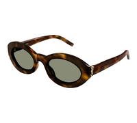 SAINT LAURENT Mujer SL M136 002 Gafas de sol Acetato la Habana Verde Redonda