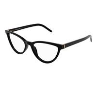SAINT LAURENT Mujer SAINT LAURENT SL M138 001 Monturas ópticas Acetato Negro Transparente Cat Eye