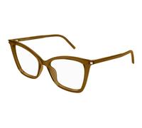 SAINT LAURENT Mujer SAINT LAURENT SL 386 009 Monturas ópticas Acetato Marrón Transparente Cat Eye
