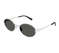 SAINT LAURENT Mujer SL 692 002 Gafas de sol Metal Plata Gris Redonda