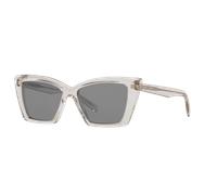 Saint Laurent Mujer Sunglass SL 657 - Color del Marco: Marrón claro, Color de la Lente: Plateado