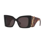 Saint Laurent Mujer Sunglass SL M119 Blaze - Color del Marco: Negro, Color de la Lente: Marrón