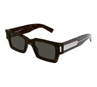 SAINT LAURENT SL 572 Gafas, Havana-Crystal-Grey, 50 Unisex Adultos