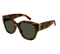 SAINT LAURENT SUNGLASSES SL M95/F HAVANA-HAVANA-GREEN 56 WOMENS