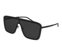 SAINT LAURENT Unisex SAINT LAURENT SL 364 MASK 002 Gafas de sol Metal Negro Negro Cuadrada Normal