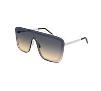 SAINT LAURENT Unisex SAINT LAURENT SL 364 MASK 009 Gafas de sol Metal Plata Verde Máscara Sombreado