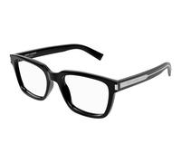 SAINT LAURENT Unisex SAINT LAURENT SL 621 001 Monturas ópticas Acetato Negro Transparente Cuadrada