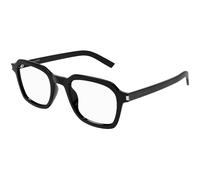 SAINT LAURENT Unisex SAINT LAURENT SL 715 SLIM OPT 001 Monturas ópticas Acetato Negro Transparente Cuadrada