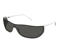 SAINT LAURENT Unisex SAINT LAURENT SL 807 001 Gafas de sol Metal Plata Gris Máscara