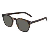 SAINT LAURENT Unisex SL 28 SLIM 003 Gafas de sol Acetato la Habana Gris Cuadrada Normal