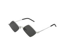 SAINT LAURENT Unisex SL 302 LISA 001 Gafas de sol Metal Plata Gris Geométrico Normal