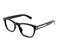 SAINT LAURENT Unisex SL 664 001 Monturas ópticas Acetato Negro Transparente Cuadrada